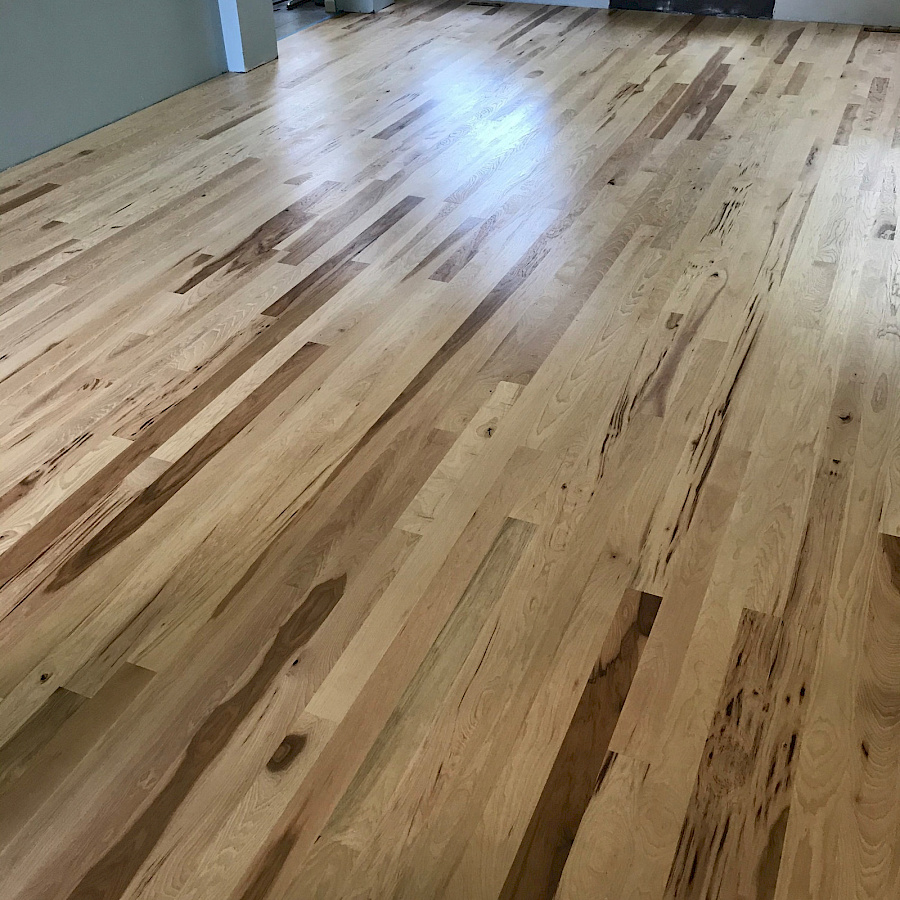 Refinished hardwood flooring by Sparrow Contracting